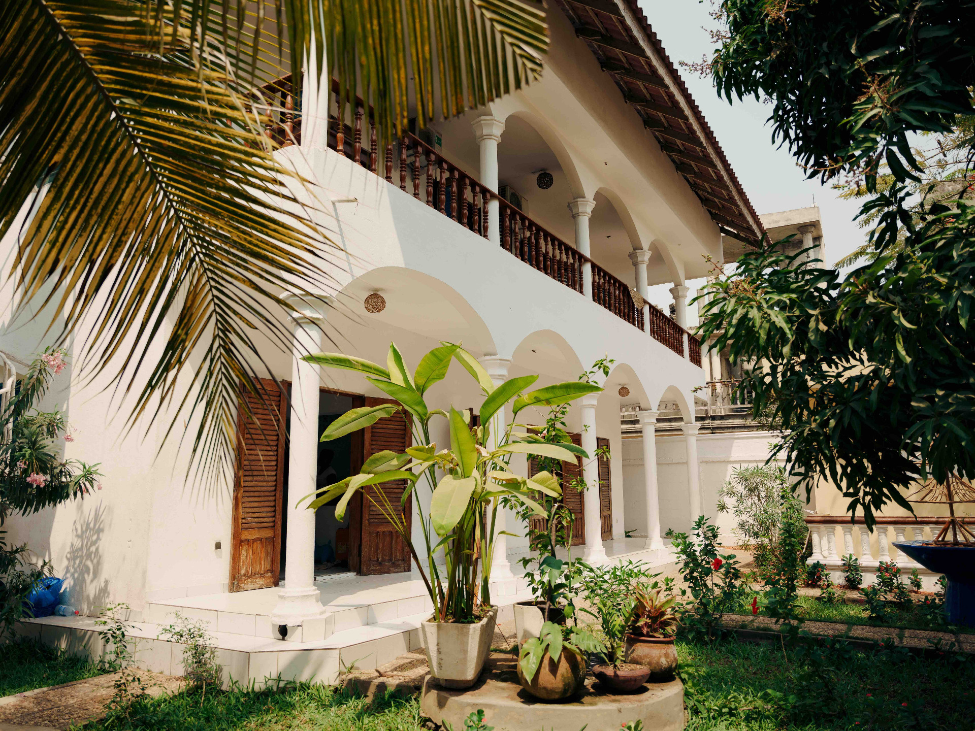 Les chambres sont situées au premier étage